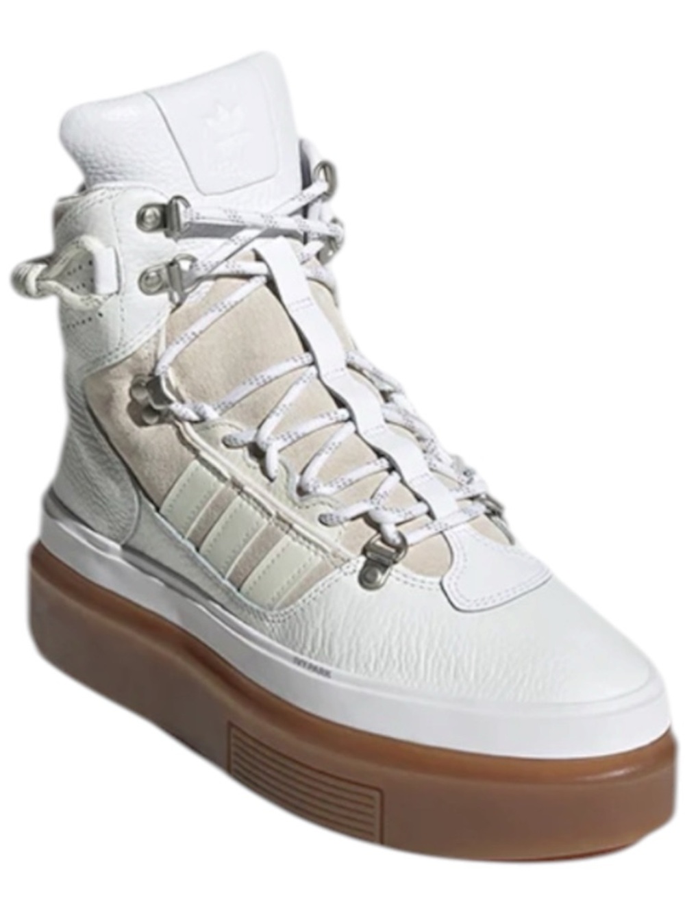 ADIDAS + Ivy Park Super Sleek Boots leather high-top platform Sneakers Sz 6.5 - Picture 3 of 9